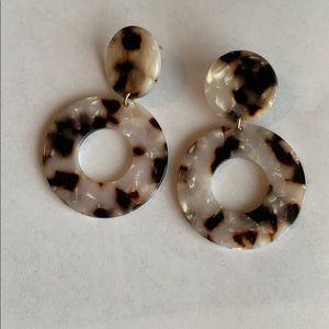 Tortoise Acrylic Earrings